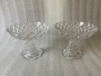 1950' Pair of Baccarat Cups Signed Ø 23 cm