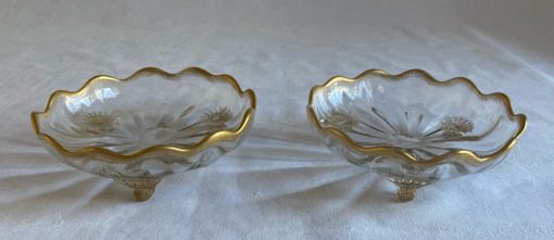 1950/70' Pair Of Murano Crystal Tripod Cups Ø 20 cm - Image 6