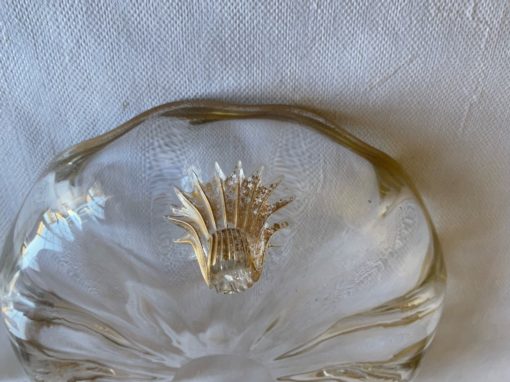1950/70' Pair Of Murano Crystal Tripod Cups Ø 20 cm - Image 5