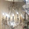 1900/1920′ Gilt Bronze Cage Chandelier 4 Arms 16 Lights - Image 19