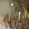 1900/1920′ Gilt Bronze Cage Chandelier 4 Arms 16 Lights - Image 13