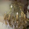 1900/1920′ Gilt Bronze Cage Chandelier 4 Arms 16 Lights - Image 12
