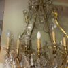 1900/1920′ Gilt Bronze Cage Chandelier 4 Arms 16 Lights - Image 10