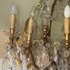 1900/1920′ Gilt Bronze Cage Chandelier 4 Arms 16 Lights - Image 8