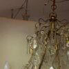 1900/1920′ Gilt Bronze Cage Chandelier 4 Arms 16 Lights - Image 7