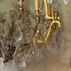 1900/1920′ Gilt Bronze Cage Chandelier 4 Arms 16 Lights - Image 5