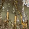 1900/1920′ Gilt Bronze Cage Chandelier 4 Arms 16 Lights - Image 4