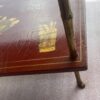 1950/70′ Table Maison Baguès Bamboo Decor in Gilt Bronze With Chinese Lacquer Trays 60 X 40 X H 55 cm - Image 15