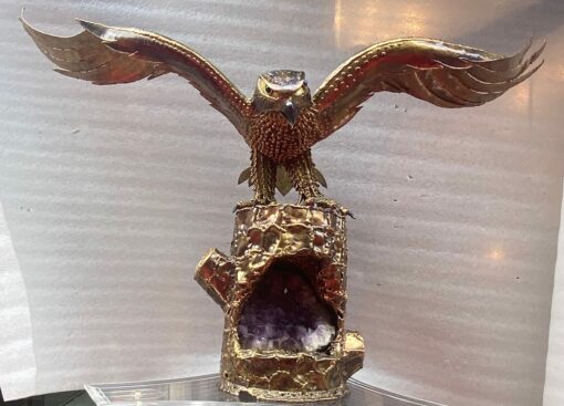1970' Eagle with Spread Wings RICHARD AND ISABELLE FAURE for HONORÉ – PARIS Or Fernandez Or Duval Brasseur - Image 9