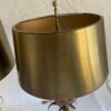 1950/70 Paire de Lampes en Bronze et Oeuf en Resine Fractable Signée Charles – Image 9