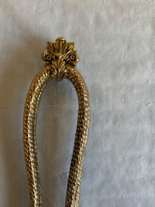 1970/80′ Pair Of Gilt Bronze Sconces Signed Valenti Decor Passementerie - Image 14