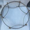 1970' Table Basse De Forme Ronde  Maison Jansen Fer et Bronze , H 47,5 , Ø 98 cm – Image 13