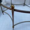 1970' Table Basse De Forme Ronde  Maison Jansen Fer et Bronze , H 47,5 , Ø 98 cm – Image 11
