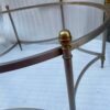 1970' Table Basse De Forme Ronde  Maison Jansen Fer et Bronze , H 47,5 , Ø 98 cm – Image 8