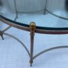 1970' Table Basse De Forme Ronde  Maison Jansen Fer et Bronze , H 47,5 , Ø 98 cm – Image 5