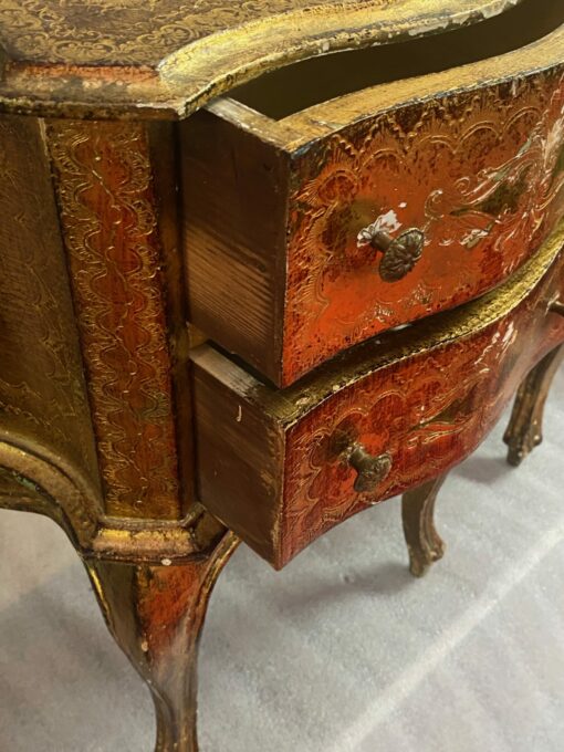 1950/70 Paire De Chevets Italiens Bois Doré 47 X 30 X H 59 cm – Image 3