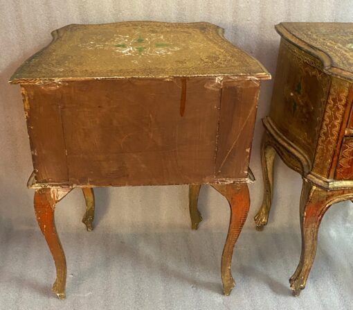 1950/70 Paire De Chevets Italiens Bois Doré 47 X 30 X H 59 cm – Image 2