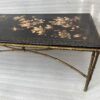 1970′ Double Feet Coffee Table Bronze Model Bamboo Maison Baguès Chinese Lacquer 112 x 54 x H 38 cm - Image 7