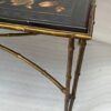 1970′ Double Feet Coffee Table Bronze Model Bamboo Maison Baguès Chinese Lacquer 112 x 54 x H 38 cm - Image 12