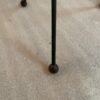 1940/50′ Pair Or Similar Wrought Iron And Brass Pedestal Tables Jacques Adnet Style Diameter 50 cm - Image 12