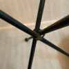 1940/50′ Pair Or Similar Wrought Iron And Brass Pedestal Tables Jacques Adnet Style Diameter 50 cm - Image 7