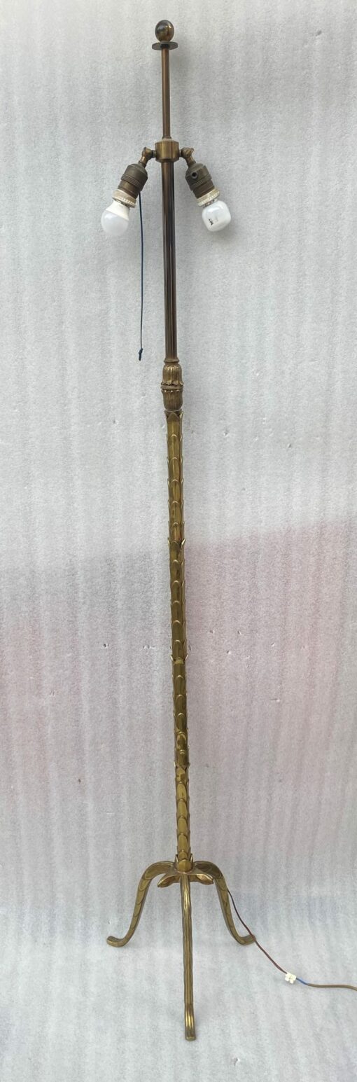 🔍  1970 Gilt Bronze Floor Lamp Maison Baguès Model Palm Tree H 177 cm