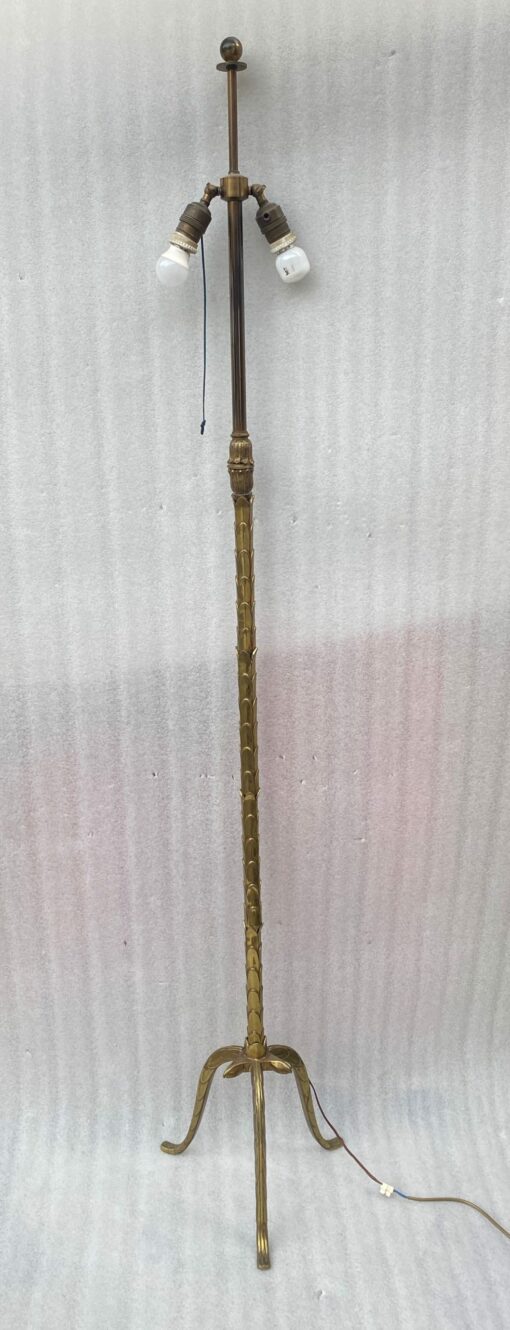 🔍  1970 Gilt Bronze Floor Lamp Maison Baguès Model Palm Tree H 177 cm - Image 11
