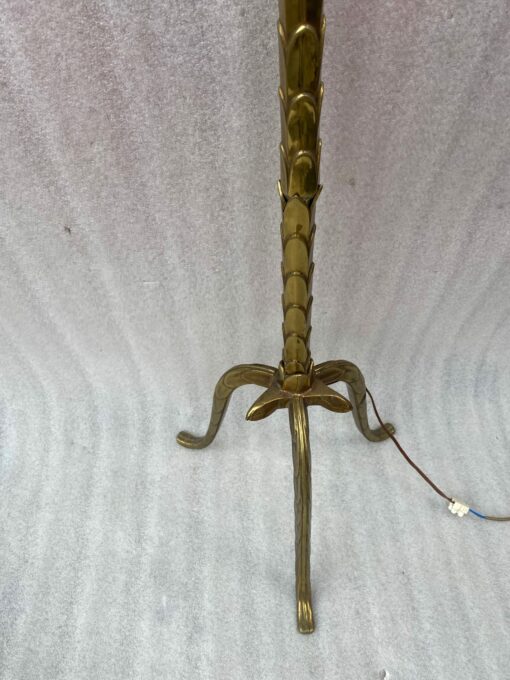 🔍  1970 Gilt Bronze Floor Lamp Maison Baguès Model Palm Tree H 177 cm - Image 7