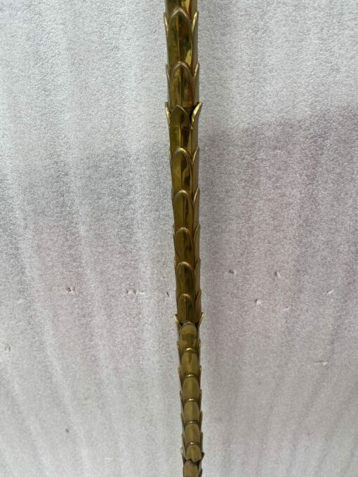 🔍  1970 Gilt Bronze Floor Lamp Maison Baguès Model Palm Tree H 177 cm - Image 6