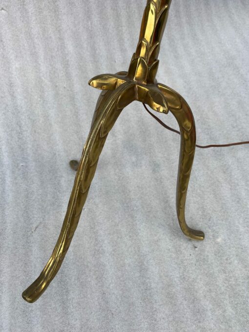 🔍  1970 Gilt Bronze Floor Lamp Maison Baguès Model Palm Tree H 177 cm - Image 2