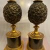 1950/70 Pair Of Bronze Pineapple Lamps Maison Charles Unsigned - Image 11