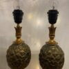 1950/70 Pair Of Bronze Pineapple Lamps Maison Charles Unsigned - Image 9