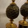 1950/70 Pair Of Bronze Pineapple Lamps Maison Charles Unsigned - Image 5