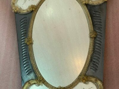 1950′ Veronese Two-Tone Murano Mirror 105 X 60 cm