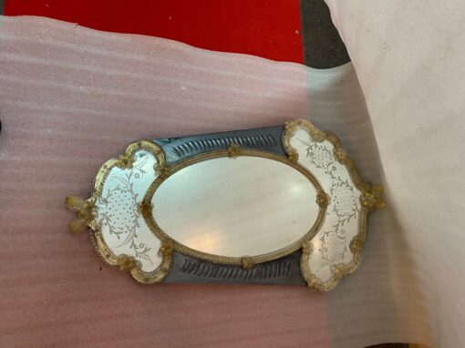 1950′ Veronese Two-Tone Murano Mirror 105 X 60 cm - Image 14