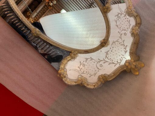 1950′ Veronese Two-Tone Murano Mirror 105 X 60 cm - Image 12