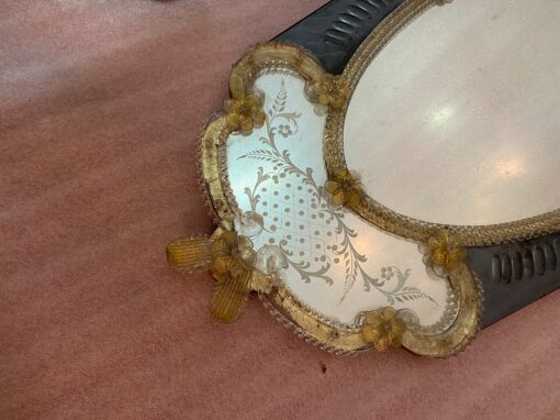 1950′ Veronese Two-Tone Murano Mirror 105 X 60 cm - Image 11
