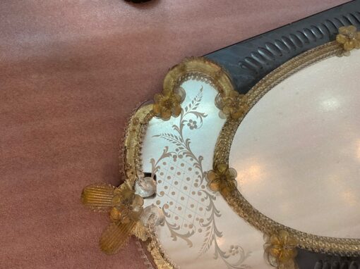 1950′ Veronese Two-Tone Murano Mirror 105 X 60 cm - Image 10