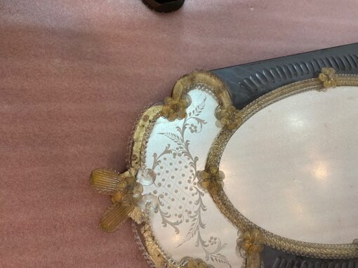 1950′ Veronese Two-Tone Murano Mirror 105 X 60 cm - Image 8