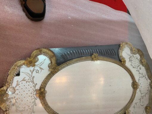 1950′ Veronese Two-Tone Murano Mirror 105 X 60 cm - Image 7