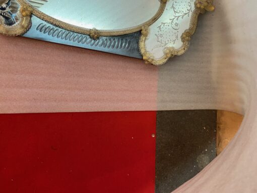 1950′ Veronese Two-Tone Murano Mirror 105 X 60 cm - Image 5