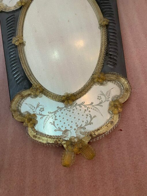 1950′ Veronese Two-Tone Murano Mirror 105 X 60 cm - Image 4