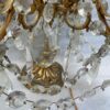 1950′ Paire De Lampes Girandoles Bronze 4 Bras Pampilles Et Poignards Baccarat H 66 cm – Image 13