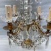 1950′ Paire De Lampes Girandoles Bronze 4 Bras Pampilles Et Poignards Baccarat H 66 cm – Image 18