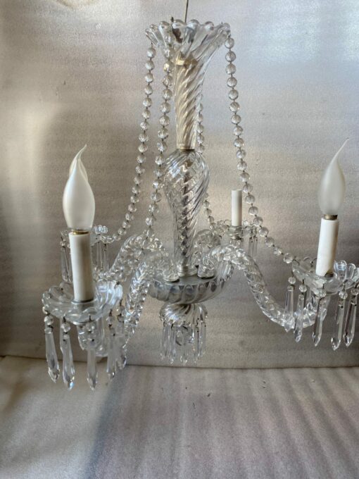 1950′ Chandelier 4 Branches Baccarat Model Tors - Image 13