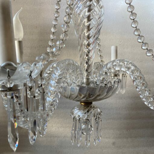 1950′ Chandelier 4 Branches Baccarat Model Tors - Image 12