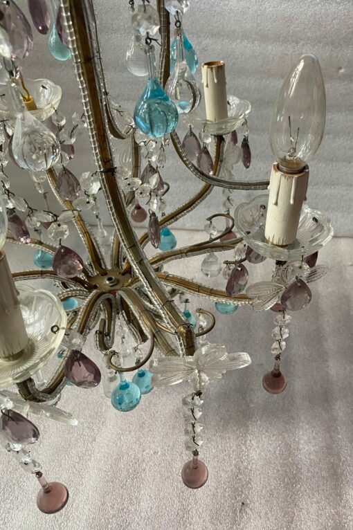 1970′ Genois Chandelier with 5 Arms of Light - Image 5