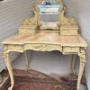 1950′ Painted Wood Dressing Table Crossbow Shape Signed A. Bastet A Lyon 105 X 65 cm