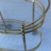 1970′ Oval Rolling Bar in Bronze and Brass Maison Baguès - Image 5