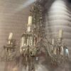 1950′ Crystal Chandelier 5 Arms Baccarat